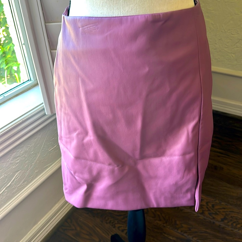 Vegan leather mini skirt. New with tag